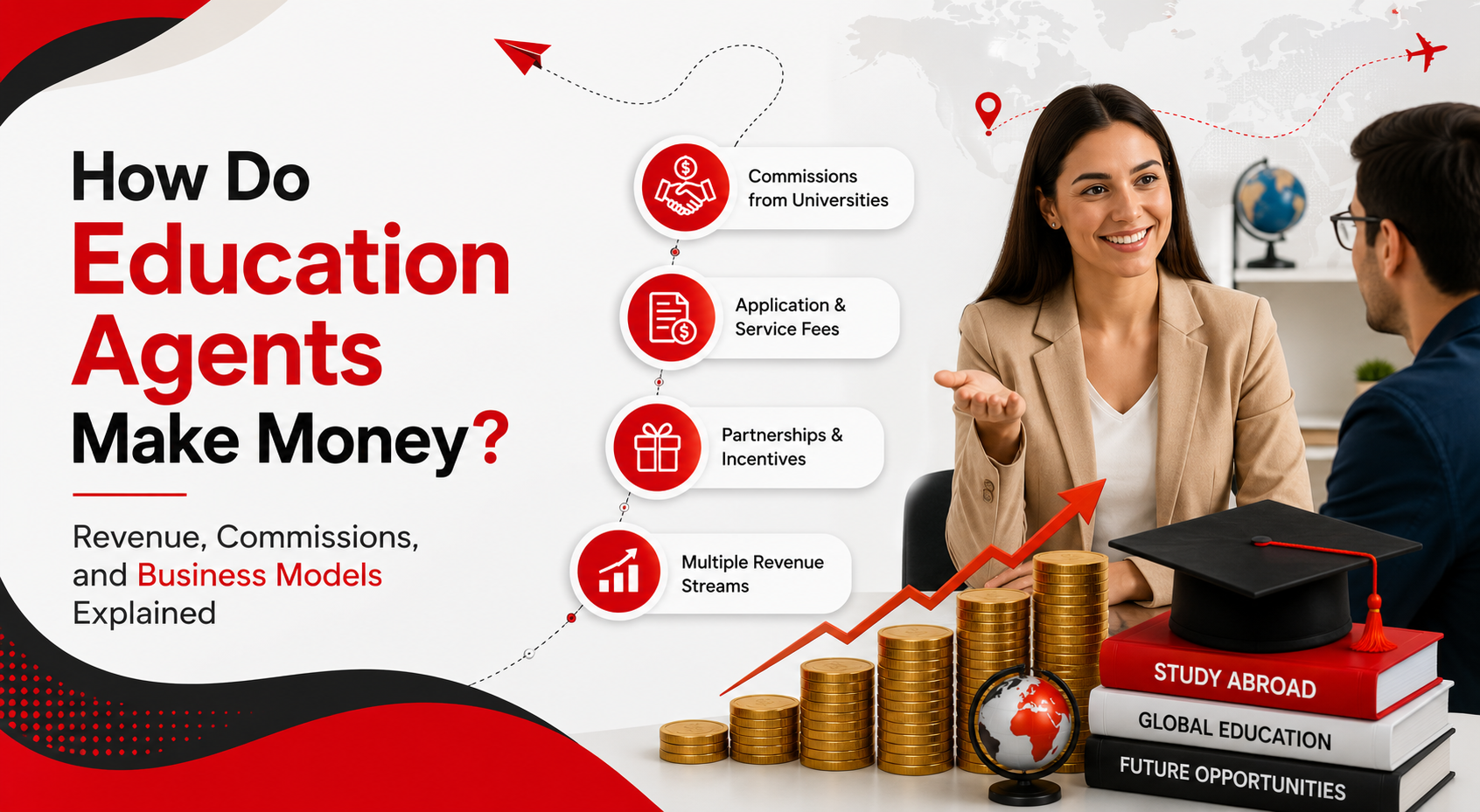how do education agents make money