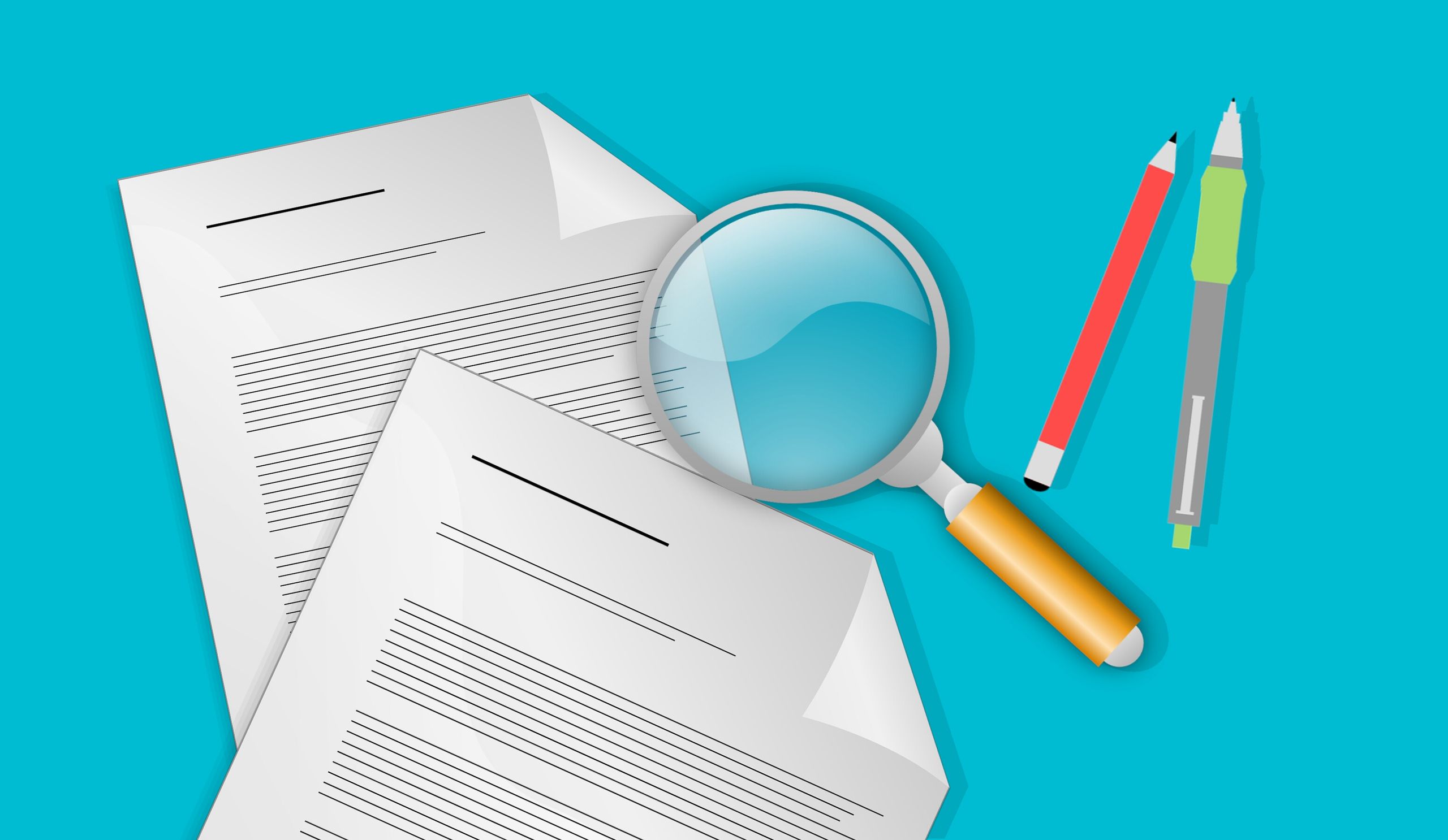 Documents and financial records under review, symbolising fraud investigation and audit