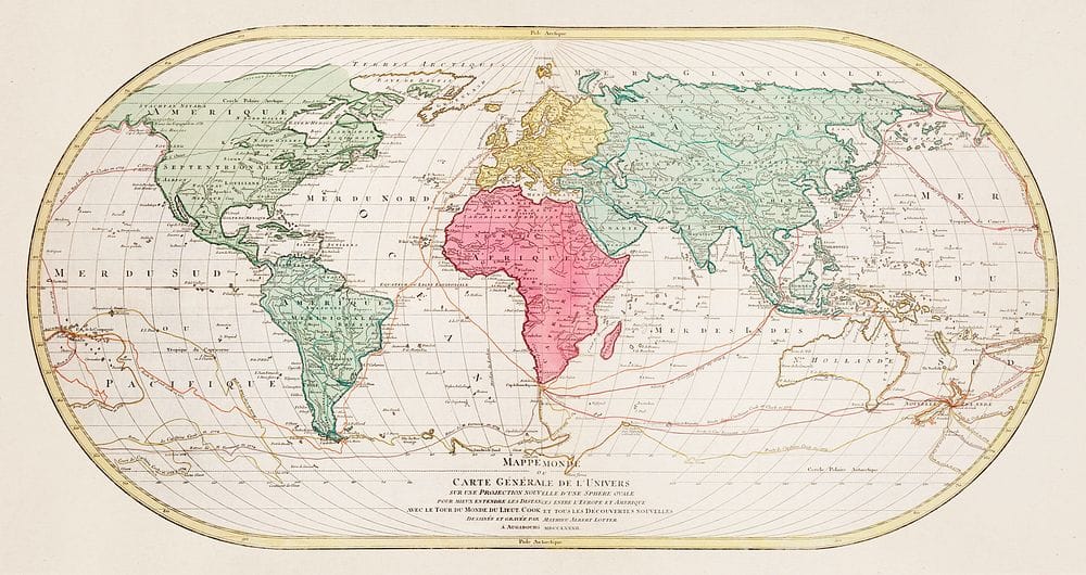 World map representing global education market intelligence